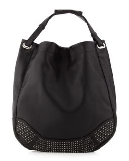 Dunham Leather Hobo Bag, Black