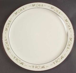 Lenox China Brookdale  12 Chop Plate/Round Platter, Fine China Dinnerware   Whi