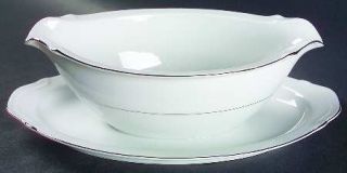 Harmony House China Mary Gravy Boat with Attached Underplate, Fine China Dinnerw