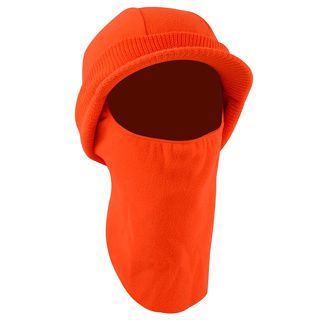 Quietwear Fleece Hunting Hat With Visor And Face Guard (Polyester fleece, acrylic knit Click here to view our hat sizing guide)