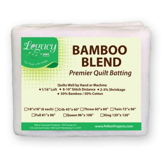 Legacy King Size Bamboo/ Cotton Blend Batting With Scrim