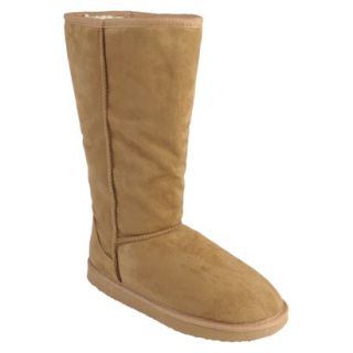 Womens Journee Collection Ladies 12 Inch Faux Suede Boot   Camel (7)