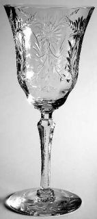 Libbey   Rock Sharpe K756 1 Water Goblet   Stem #K756,Floral,Dots,No Trim