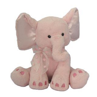 First and Main Plush Pink Elephant (PinkDimensions 8 inches high x 7.5 inches wide x 7 inches longWeight 0.5 pounds )