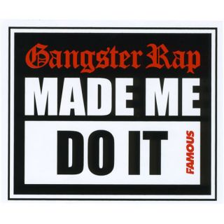 G Rap Sticker Black/Red One Size For Men 236036126