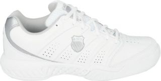 Womens K Swiss Ultrascendor II   White/Silver Lace Up Shoes