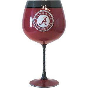 Alabama Crimson Tide Boelter Brands Art Glass Wine Glass