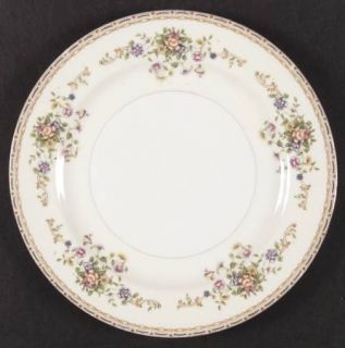 National China (Japan) Patricia Dinner Plate, Fine China Dinnerware   Floral, Re