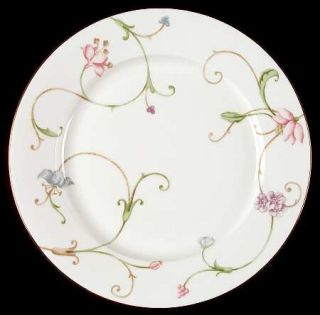 Royal Doulton Mille Fleures Accent Luncheon Plate, Fine China Dinnerware   Symme