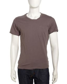 Twisted Jersey Short Sleeve Tee, Gray
