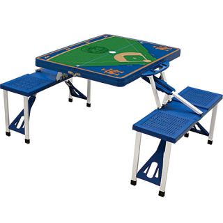 Picnic Table Sport   MLB Teams New York Mets   Blue   Picnic Time Ou