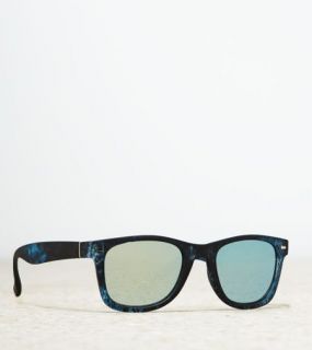 Blue AEO Printed Icon Sunglasses, Womens One Size