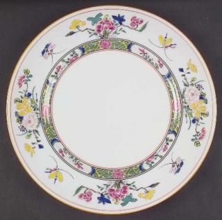 Puiforcat China Tung Hai Dinner Plate, Fine China Dinnerware   Floral Center And