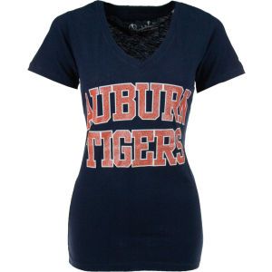 Auburn Tigers NCAA Womens Glimmer Vneck T Shirt