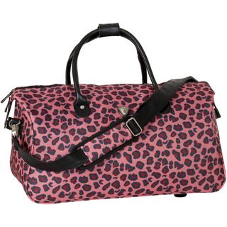 Calpak Hampton Red Leopard 20 inch Duffel