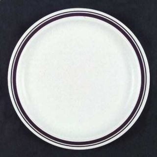 Royal (USA) Rondo J Dinner Plate, Fine China Dinnerware   Brown Bands