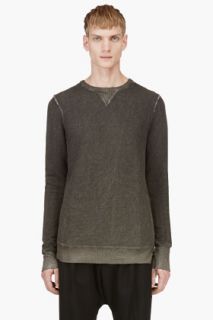 Silent By Damir Doma Grey Bias Cut Paneled Sweatershirt