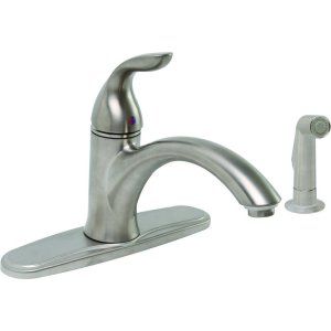 Premier Faucets 126964 Waterfront Lead Free Single Handle Kitchen Faucet with Sp
