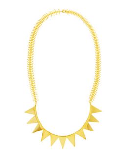 Spike Smile Necklace, Yellow Golden