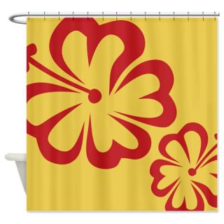  Dark yellow and dark red Shower Curtain  Use code FREECART at Checkout