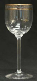 Lenox Liberty Wine Glass   Cut, Gold Trim
