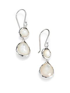 IPPOLITA Mother of Pearl & Sterling Silver Earrings   Silver