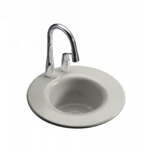 Kohler K 6490 3 95 Cordial Cordial Self Rimming Entertainment Sink with 3 Hole D