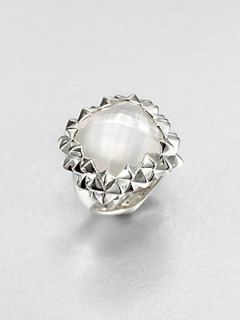 Stephen Webster Mother of Pearl Doublet Ring   Silver White
