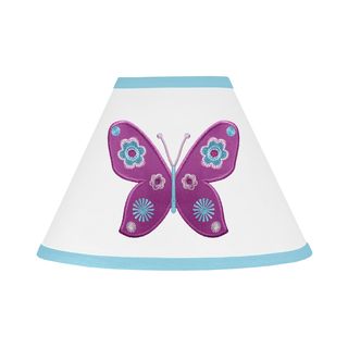 Sweet Jojo Designs Lamp Shade In Spring Garden (Purple/ turquoise/ whiteImported The digital images we display have the most accurate color possible. However, due to differences in computer monitors, we cannot be responsible for variations in color betwee