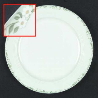 Friesland Fid1 Dinner Plate, Fine China Dinnerware   White Daisies,Green Leaves