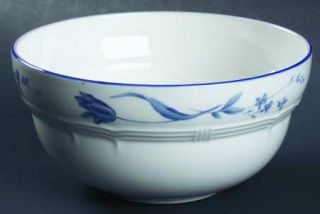Nikko Antoinette Blue 5 All Purpose (Cereal) Bowl, Fine China Dinnerware   Fren