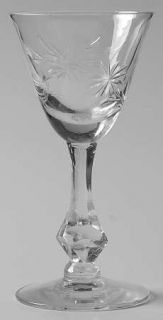 Tiffin Franciscan April Cordial Glass   Stem #17492, Cut