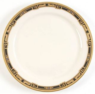Cartier La Maison De LArt Deco Dinner Plate, Fine China Dinnerware   Black Bord