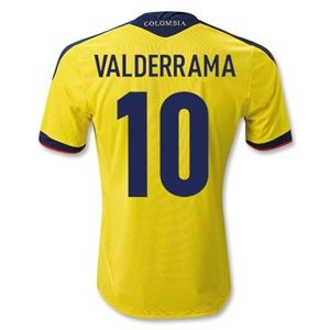 adidas Colombia 11/13 VALDERRAMA Home Soccer Jersey