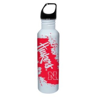 NCAA Nebraska Cornhuskers Water Bottle   White/Red (26 oz.)