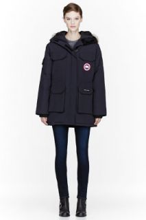 Canada Goose Navy Down And Fur Expedition Parka
