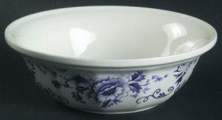 Iroquois Clinton Inn Soup/Cereal Bowl, Fine China Dinnerware   Museum Col,Blue F