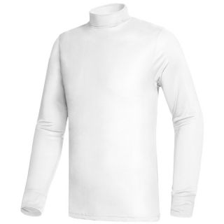 Terramar Silk Interlock Turtleneck   Long Sleeve (For Men)   WHITE (S )