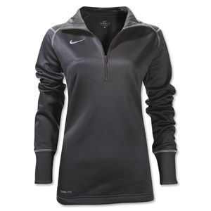 Nike Womens 1/4 Zip Performance Thermal Top (Dk Grey)