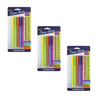 Staedtler Color Sticks Medium Point Ballpoint Pens (pack Of 15)