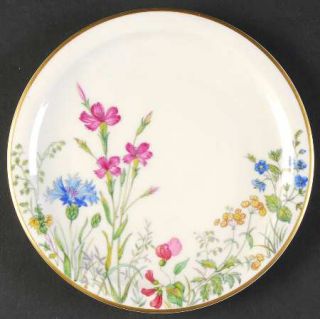 Franconia   Krautheim Meadow Flowers Dessert/Pie Plate, Fine China Dinnerware  