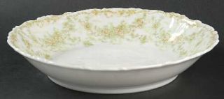 Bawo & Dotter Bwd2 Coupe Soup Bowl, Fine China Dinnerware   White &Green Flowers