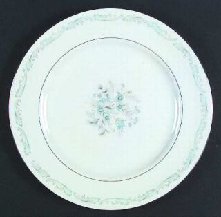 Mikasa Wilton Dinner Plate, Fine China Dinnerware   Blue&Yellow Flowers Center,B