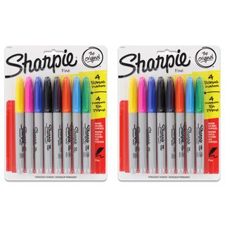 Assorted Colors Fine Point Sharpie Permanent Markers (set Of 16)