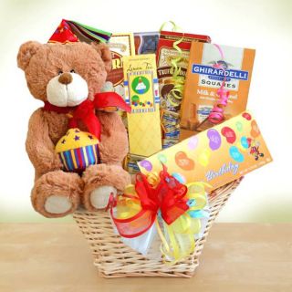 Birthday Party Bear Gift Basket Multicolor   5711