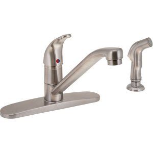Premier Faucets 106170 Westlake Single Handle Kitchen Faucet with Matching Side