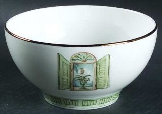 Lenox China Colonial Shutter Rice Bowl, Fine China Dinnerware   British Colonial
