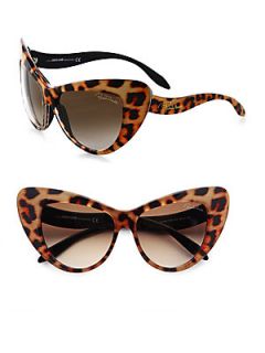 Roberto Cavalli Retro Print Cats Eye Sunglasses   Brown 