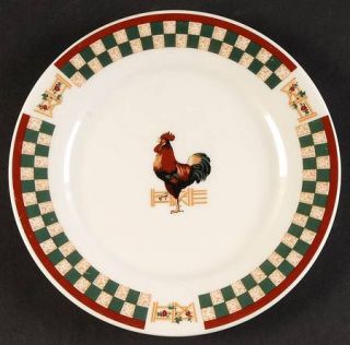 Citation Country Inn Collection Salad Plate, Fine China Dinnerware   Green & Tan