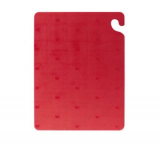 San Jamar KolorCut Cutting Board, 18 x 24 x 1/2 in, NSF, Red